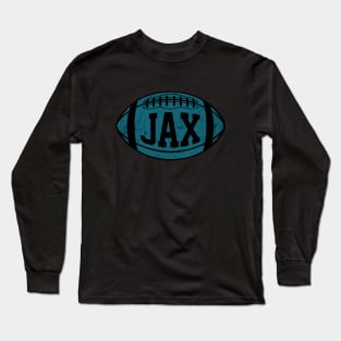 JAX Retro Football - Black Long Sleeve T-Shirt